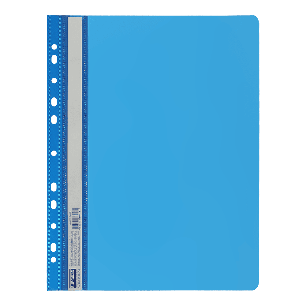 Папка-швидкозшивач з перфорацією. А4, темно-синій BM.3316-03 BUROMAX